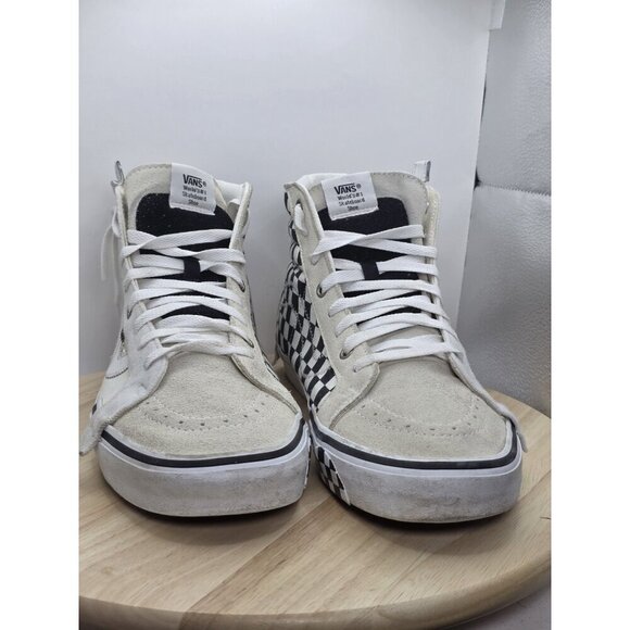 Size 13 - VANS Sk8-Hi CAP LX Reissue White Checkerboard 2018 Mens Sneakers - Picture 2 of 9